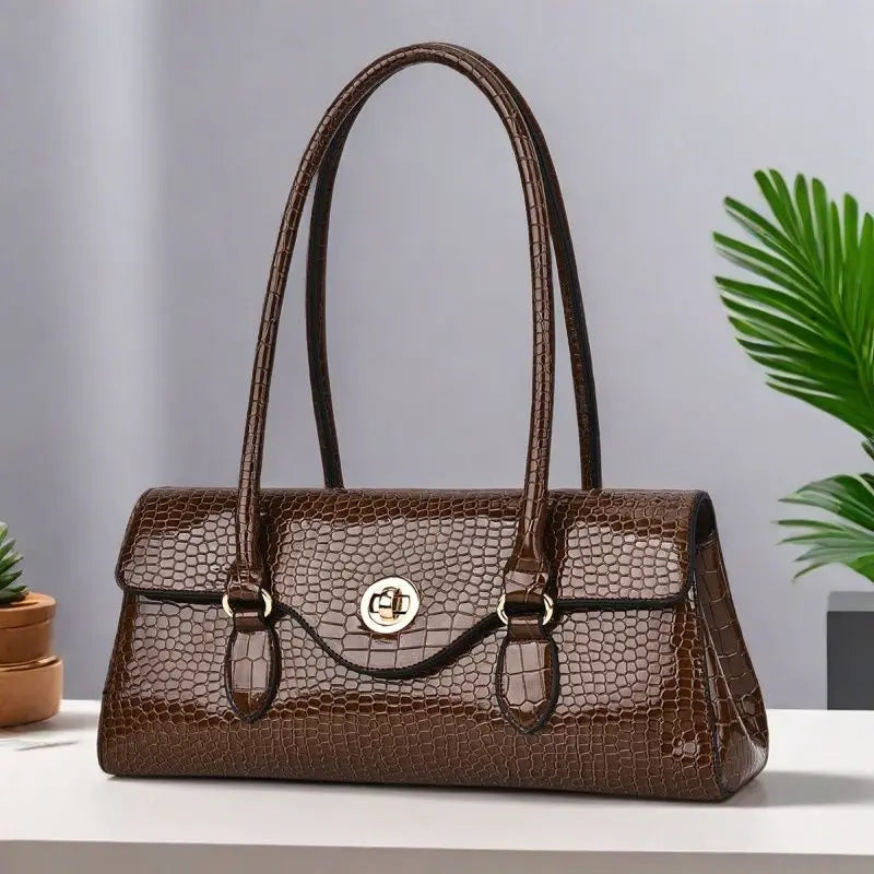 New Handbags Women's Bag Women Fashion Original Foreign Trade Exquisite Crocodile Handbag Large Capacity Shoulder Messenger Bag