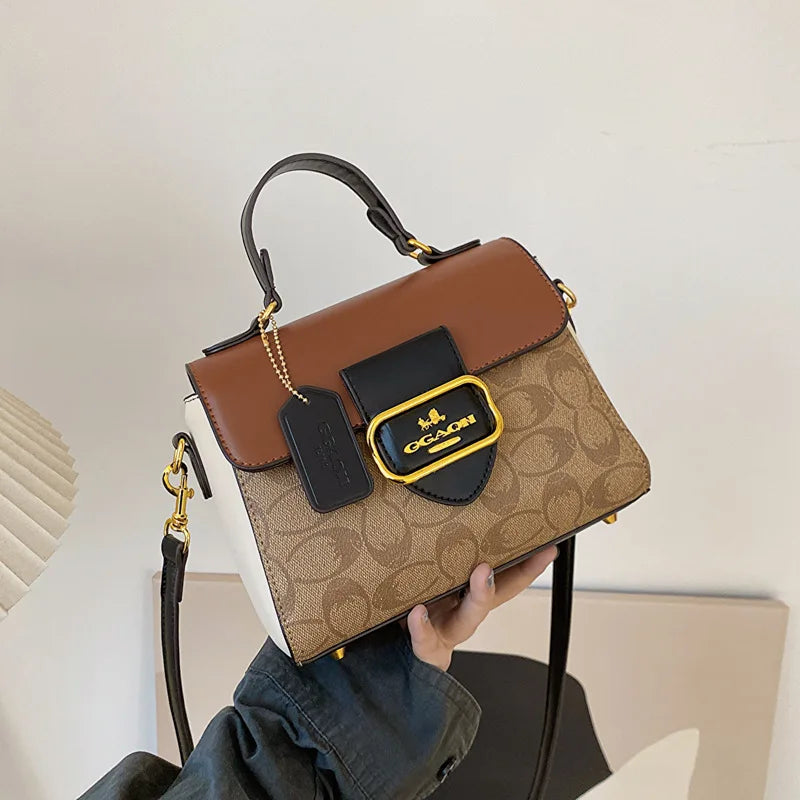 Luxurious, fashionable and retro handbag for women, 2026 new model, with high-end color scheme, tote bag or crossbody bag