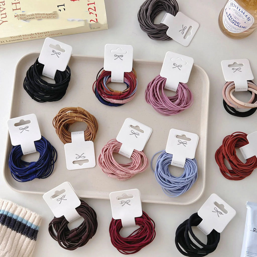 Women's High Elastic Multi - Strand Scrunchie Hair Rope - Basic Hair Accessories - lily supply