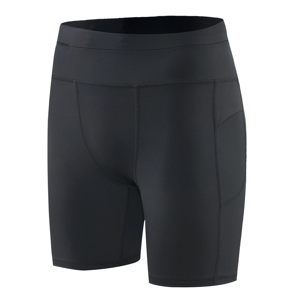 Men's Compression Running Shorts – 4 Pockets Waterproof Cycling Leggings