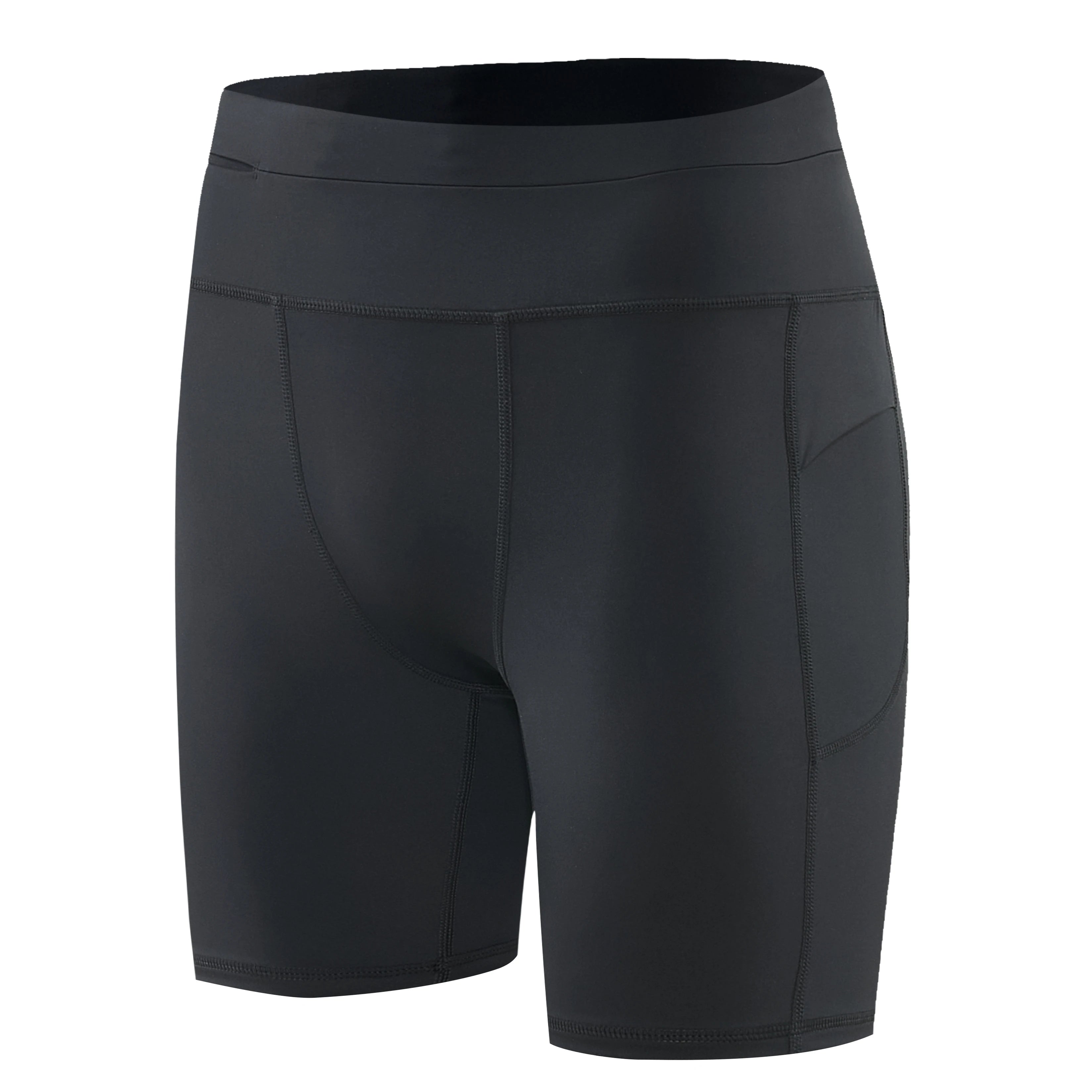 Men's Compression Running Shorts – 4 Pockets Waterproof Cycling Leggings