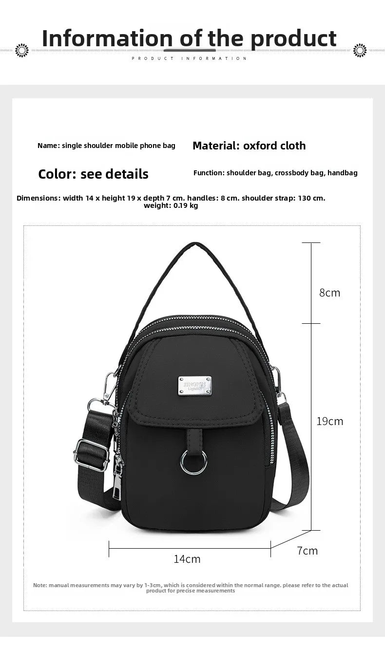 Women's Lightweight Phone Crossbody Tote Bag - Multi - Pocket Daily Outing Bag - lily supply