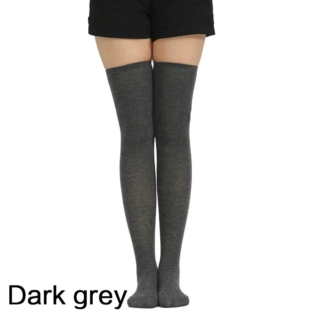 Women Over Knee Thigh High Socks - 5 Colours - lily supply