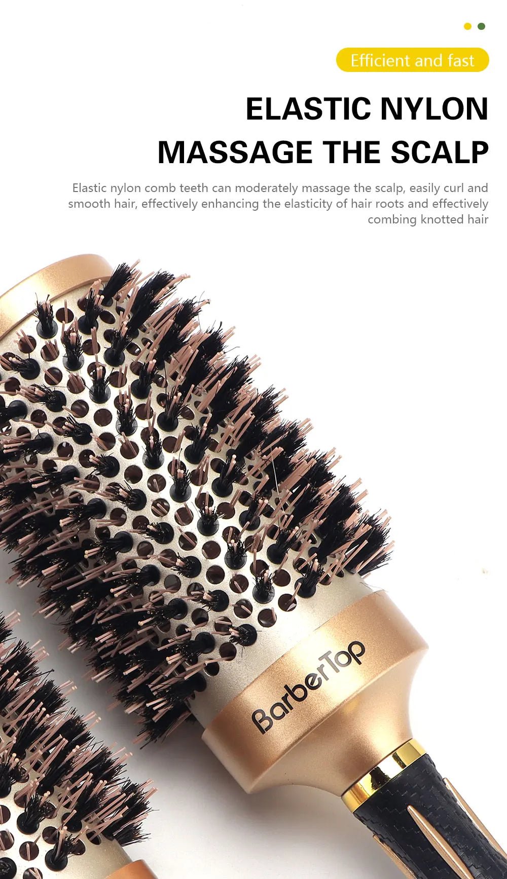 Anti - Static Salon Curling Styling Barber Comb - Wet Curly Hair Brush - lily supply