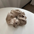 Korean Big Size Ruffle Scrunchie - Elegant Ribbon Updo Hair Ties - lily supply