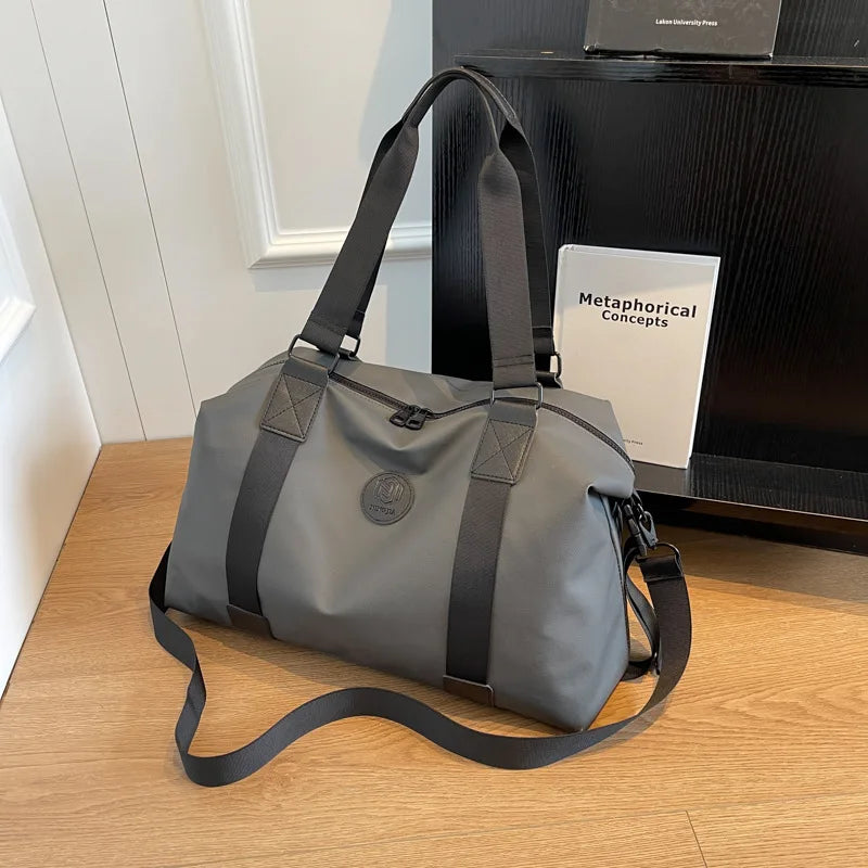Travel bag Men's and women's tote bag Large capacity travel duffel Yoga exercise  Oxford cloth waterproof fitness bag
