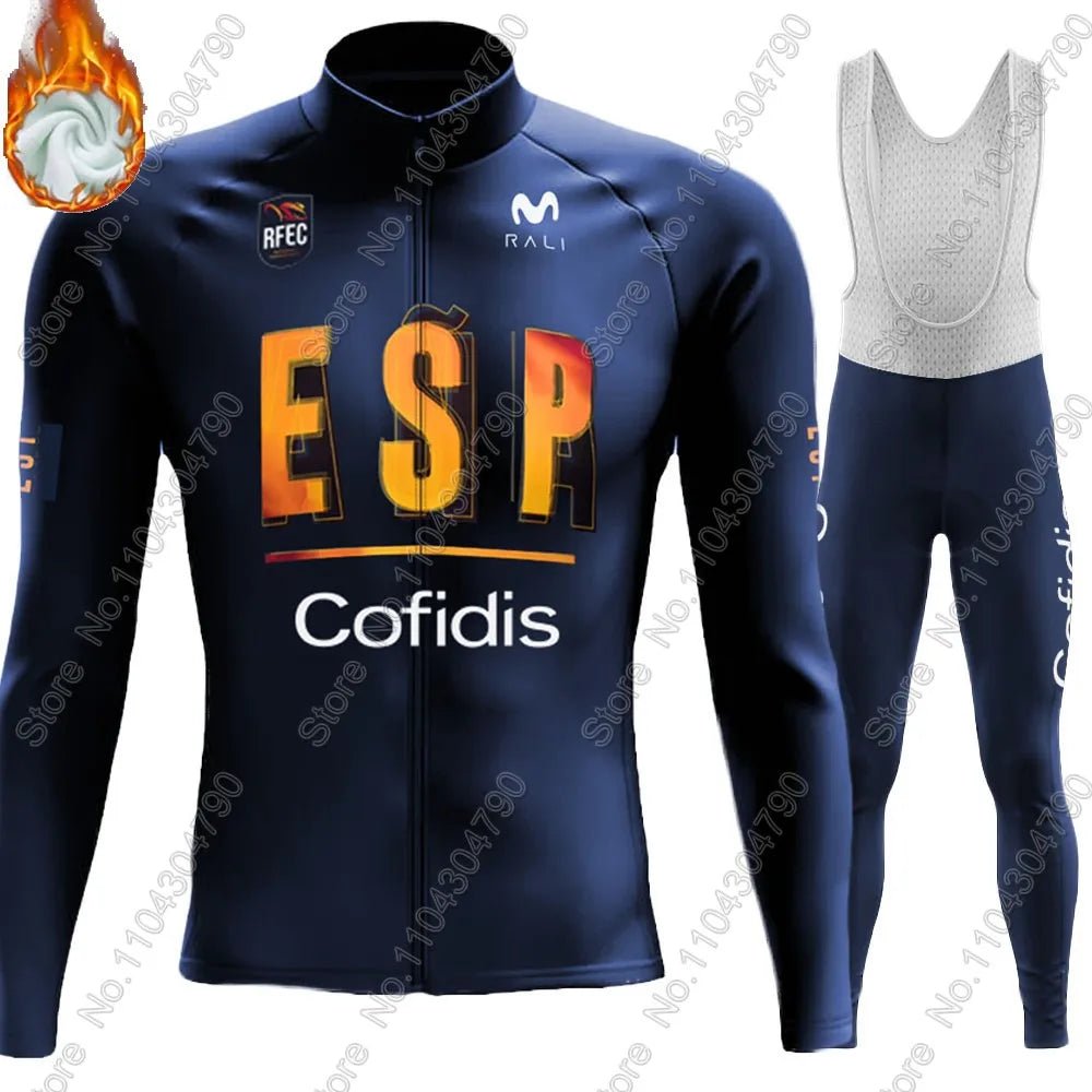 Spain National Team 2025 Cycling Jersey – Long Sleeve Set - lily supply