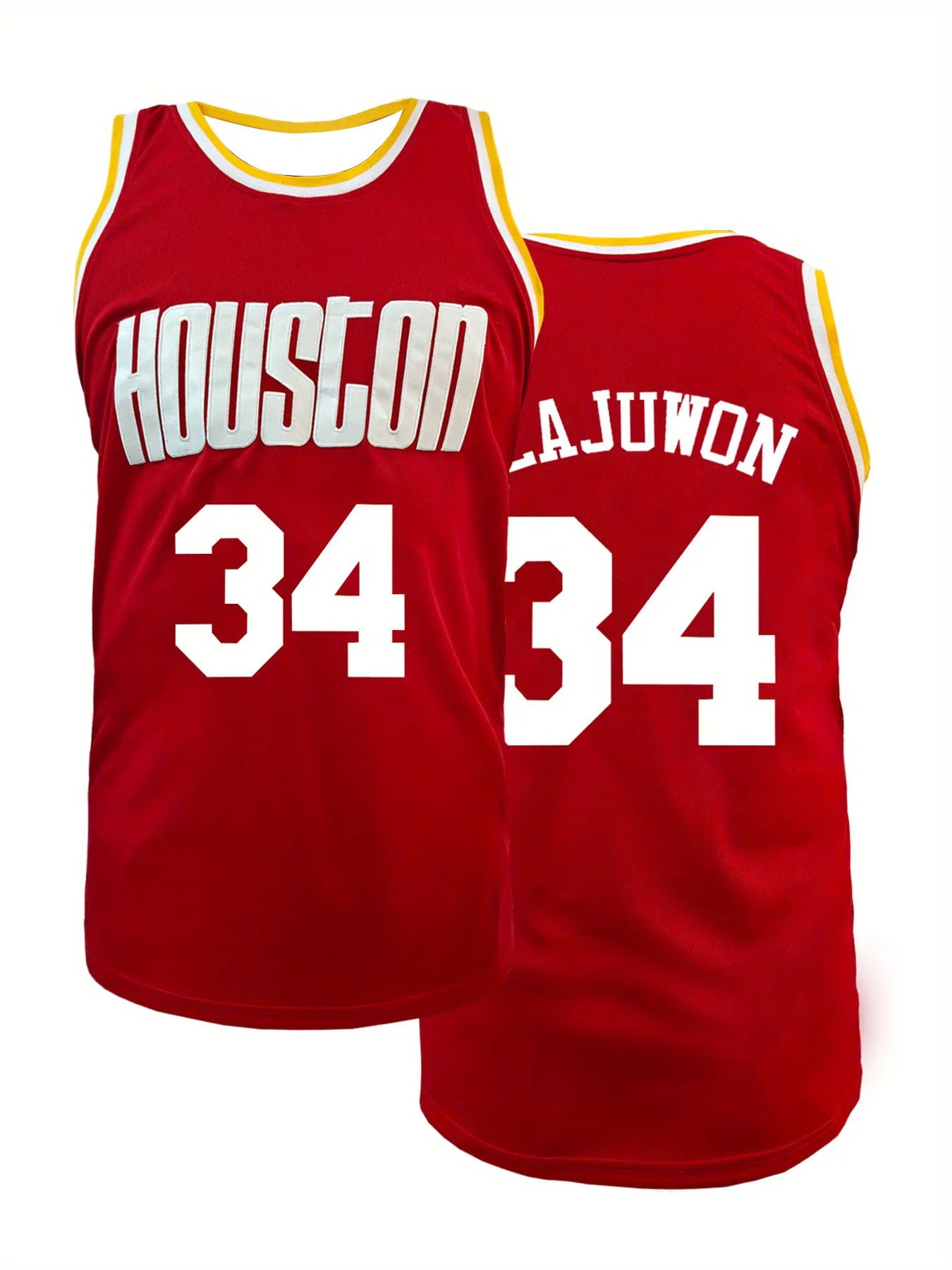 Men's 34 Basketball Jersey – Breathable Red Sleeveless Sport Vest - lily supply