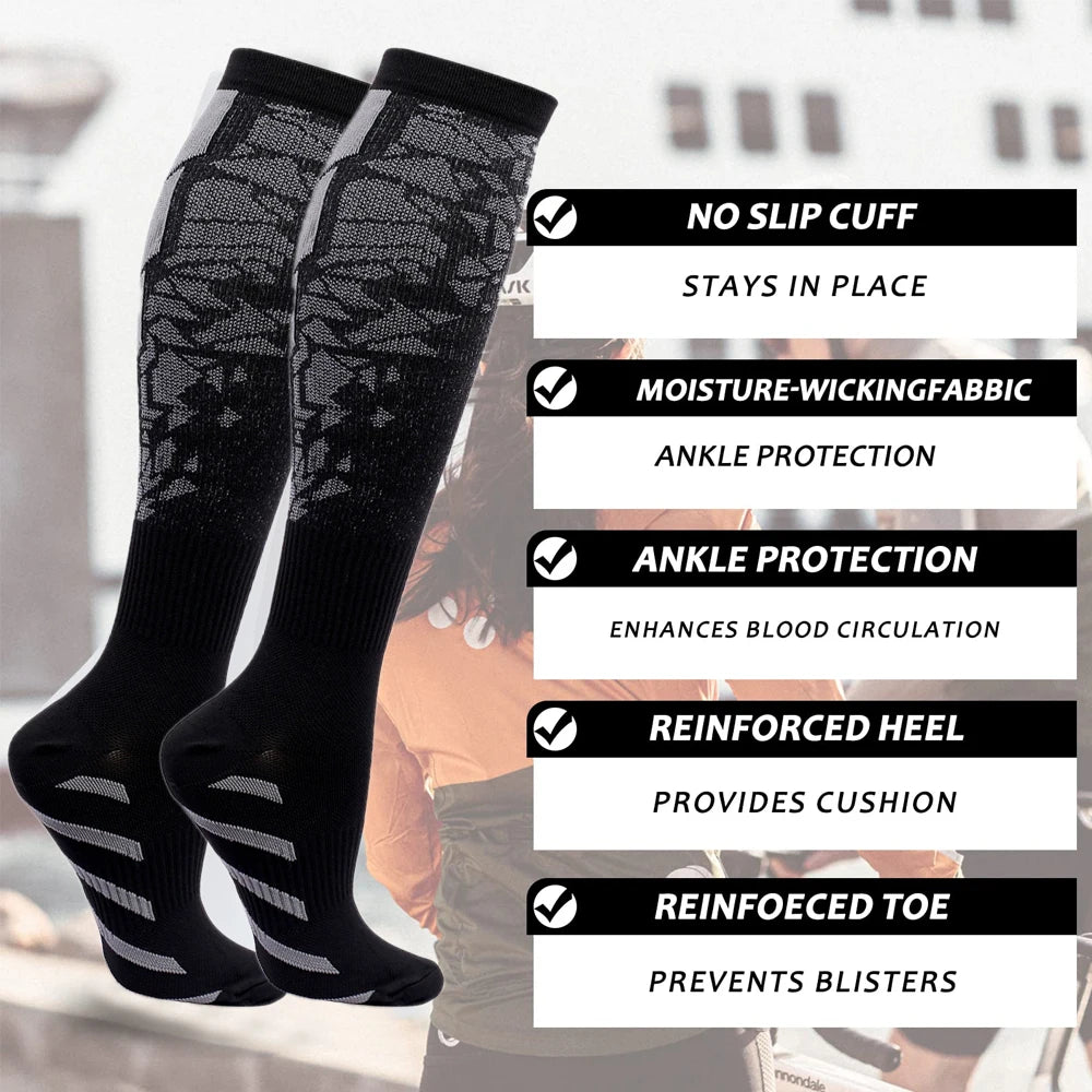 Sports Compression Calf Support Socks - Running Nurses Flight Pregnancy Athletic - lily supply