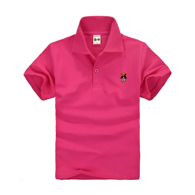 Boys Solid Polo Shirt School Uniform
