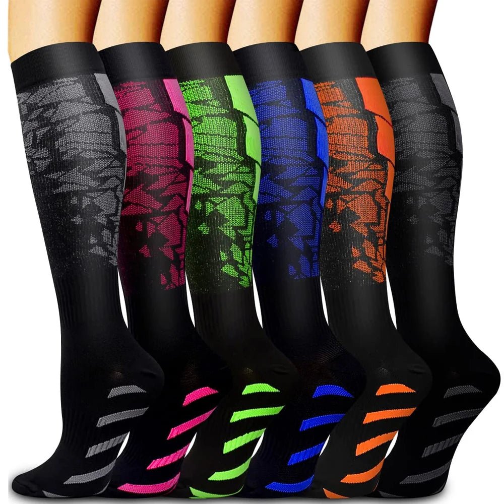 Sports Compression Calf Support Socks - Running Nurses Flight Pregnancy Athletic - lily supply
