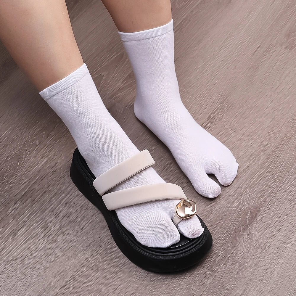 Japanese Tabi Two - Toe Split Socks – Traditional Tabi Style Socks - lily supply