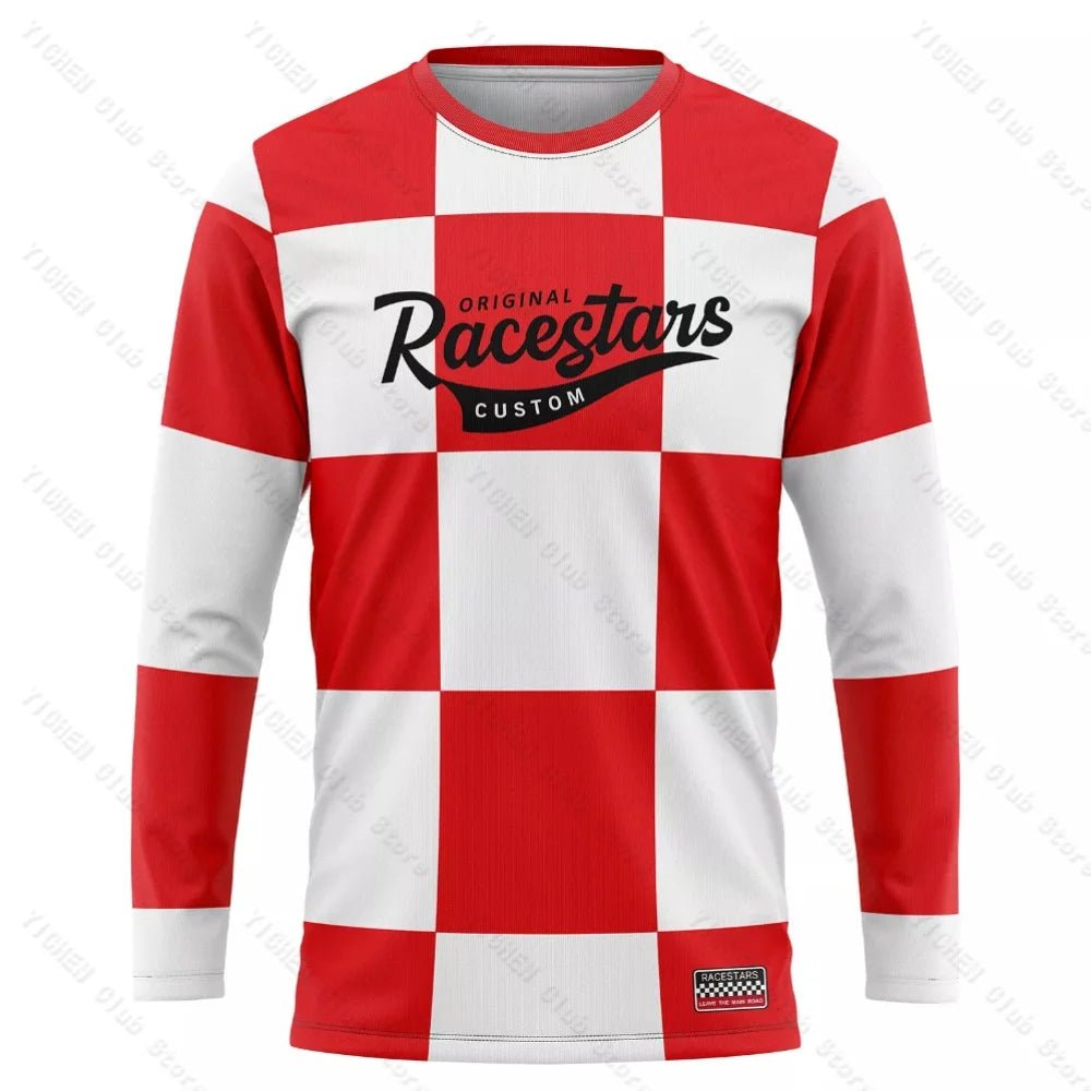 Men's Motocross MTB Cycling Jersey | Long Sleeve Mountain Bike Shirt - Men's Clothing - lily supply