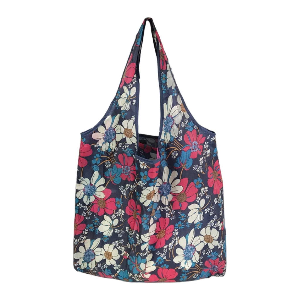 Large Eco-Friendly Foldable Shopping Bag - Reusable Print Tote