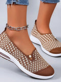 Spring new women's sports shoes, fashionable, breathable, lightweight, non - slip, wear - resistant, casual sports shoes, flat shoes - lily supply