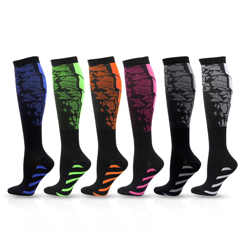 Sports Compression Calf Support Socks - Running Nurses Flight Pregnancy Athletic