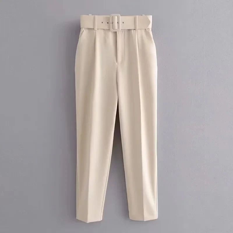 KONDALA Women's Blazer & Wide Leg Pants Set