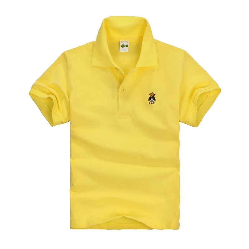 Boys Solid Polo Shirt School Uniform