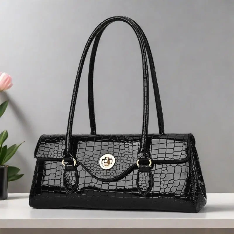 New Handbags Women's Bag Women Fashion Original Foreign Trade Exquisite Crocodile Handbag Large Capacity Shoulder Messenger Bag