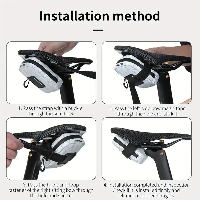 Mini Lightweight Cycling Tail Bag - Portable Bike Saddle Storage Tool Bag