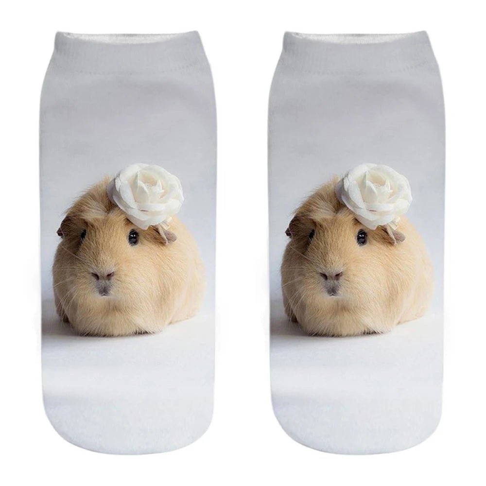 Women's 3D Animal Print Kawaii Funny Socks – Novelty Casual Socks - lily supply