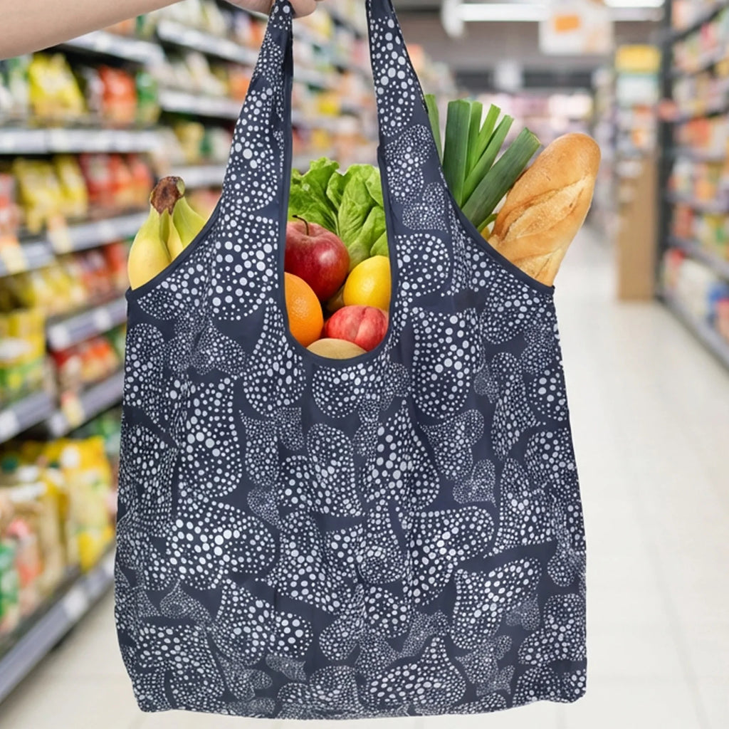 Large Eco-Friendly Foldable Shopping Bag - Reusable Print Tote