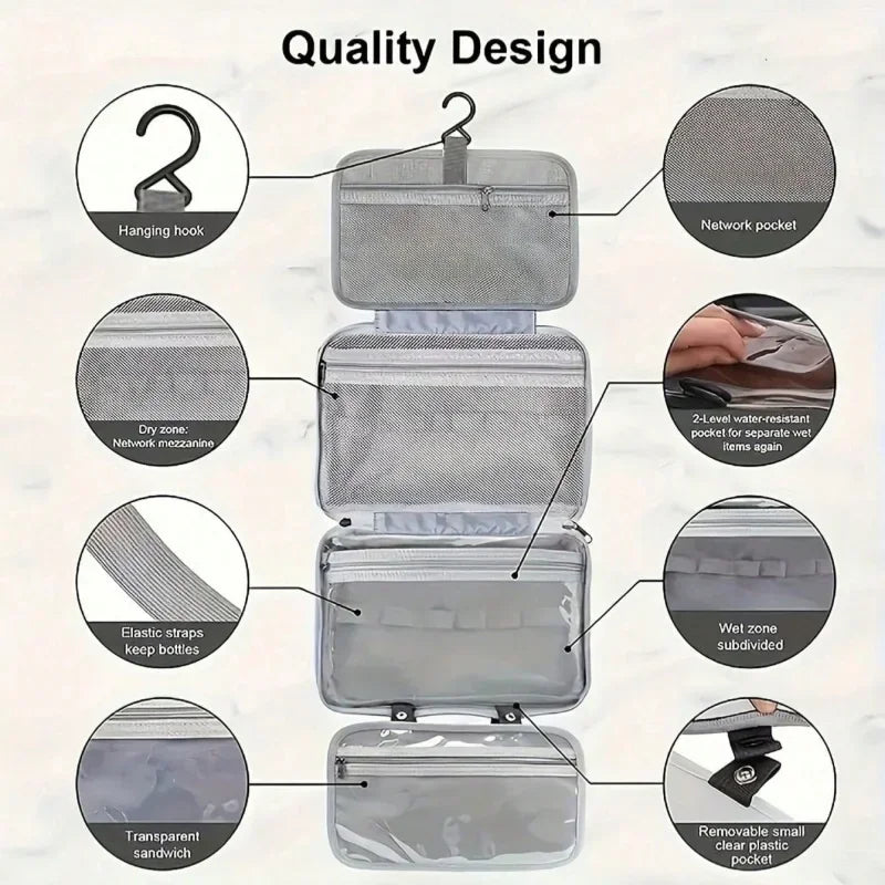 Women's travel toiletries for men-Portable hanging storage bag cosmetic bag suitable for cosmetic travel accessories essentials