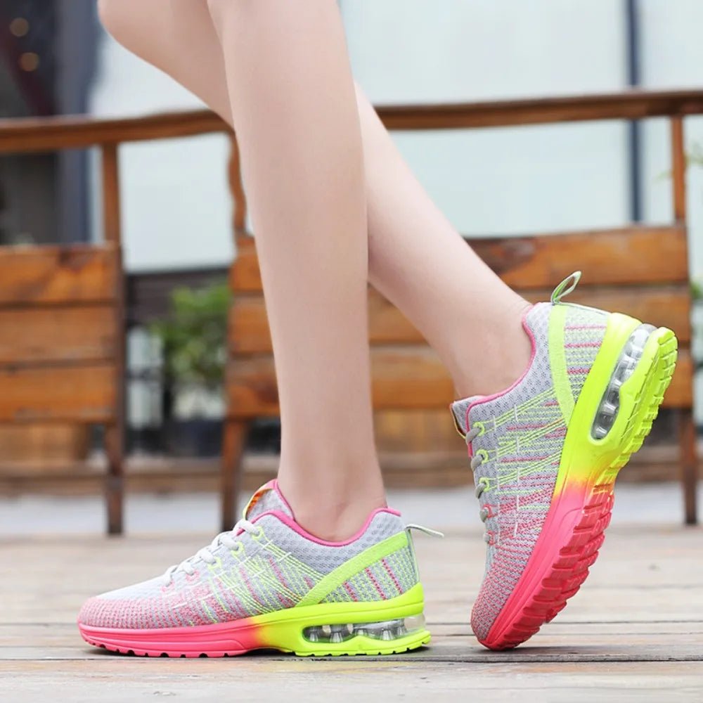 Women Sports Shoes Outdoor High Quality Running Shoes Breathable Athletics Casual Sneaker Ladies Non - slip Sport Walking Shoes - lily supply