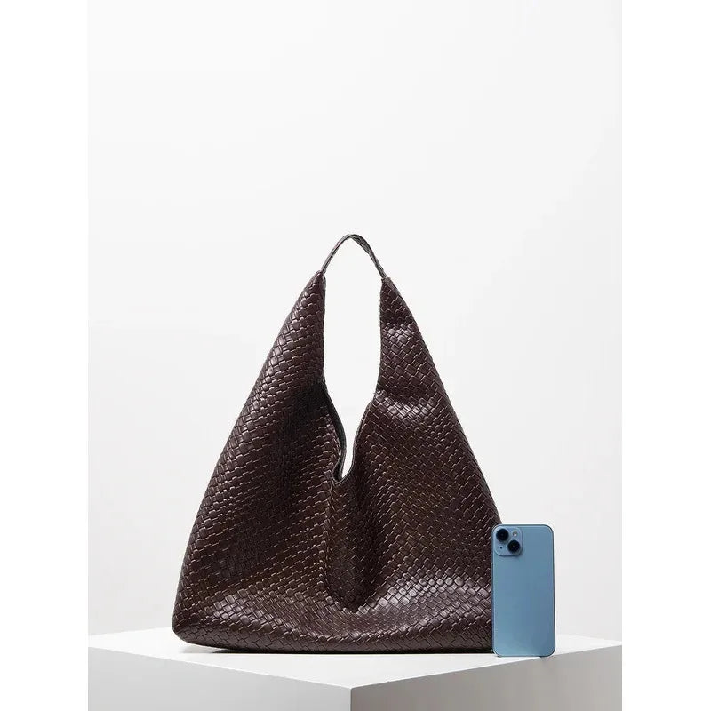 Minimalist Hobo Tote Bag - Retro Elegant Large Capacity Shoulder Bag