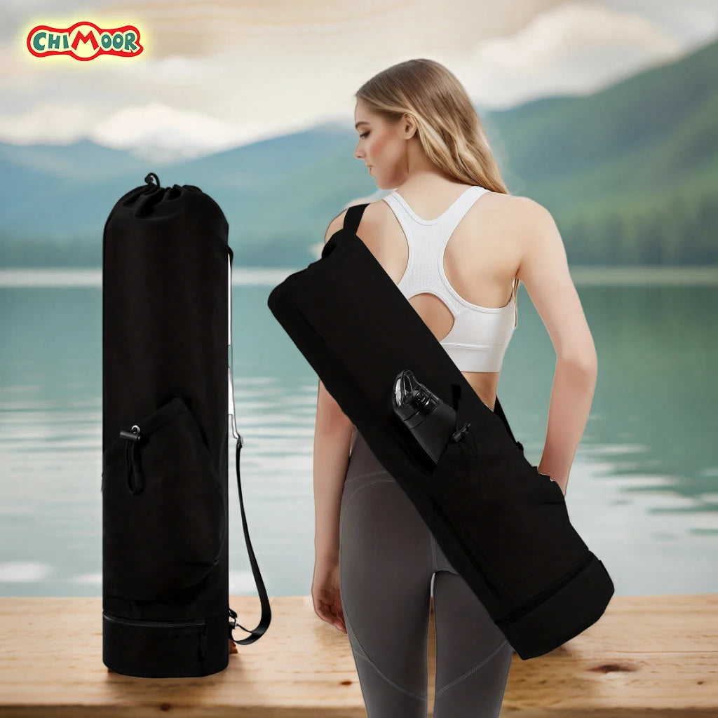 Yoga Mat Bag - Large Waterproof Tote Carrier with Adjustable Strap