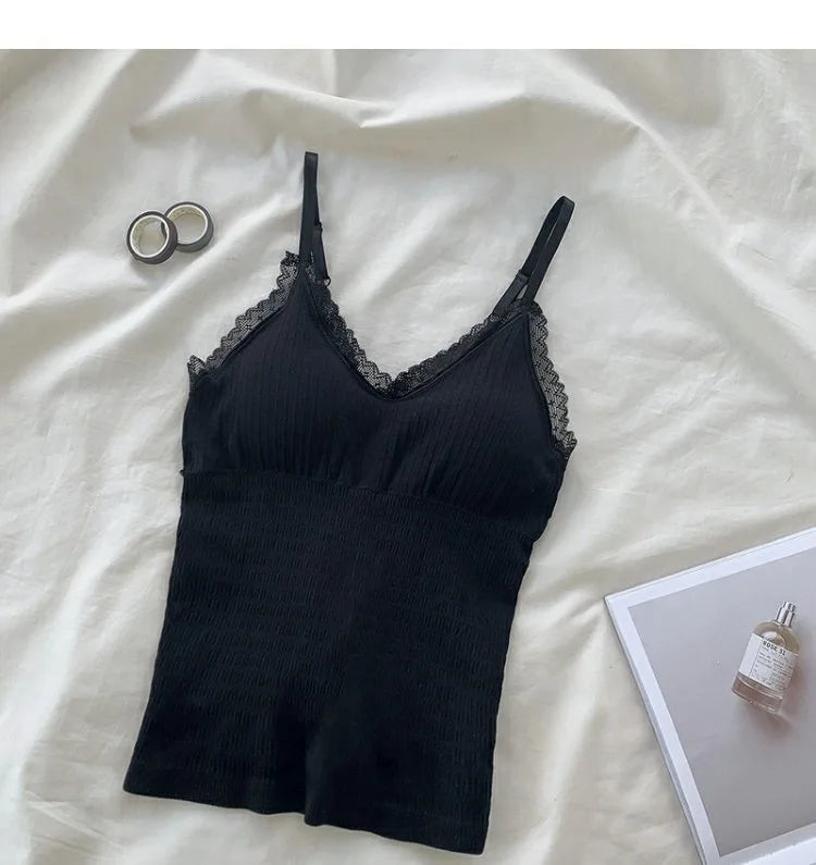 Women's Lace Padded Camisole Vest Top