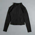 Women's Zip Yoga Running Activewear Jacket - Long Sleeve Gym Workout Coat