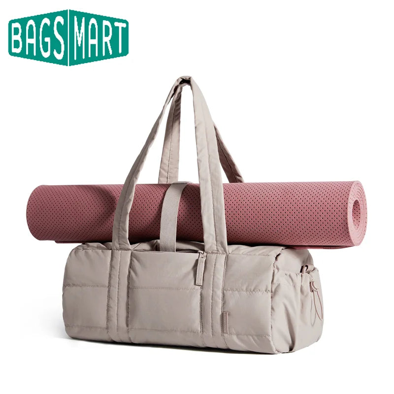 BAGSMART Travel Bag for Women Sport Gym Bag with Wet Pocket Large Capacity Weekend Trip Overnight Bag Travel Essentials