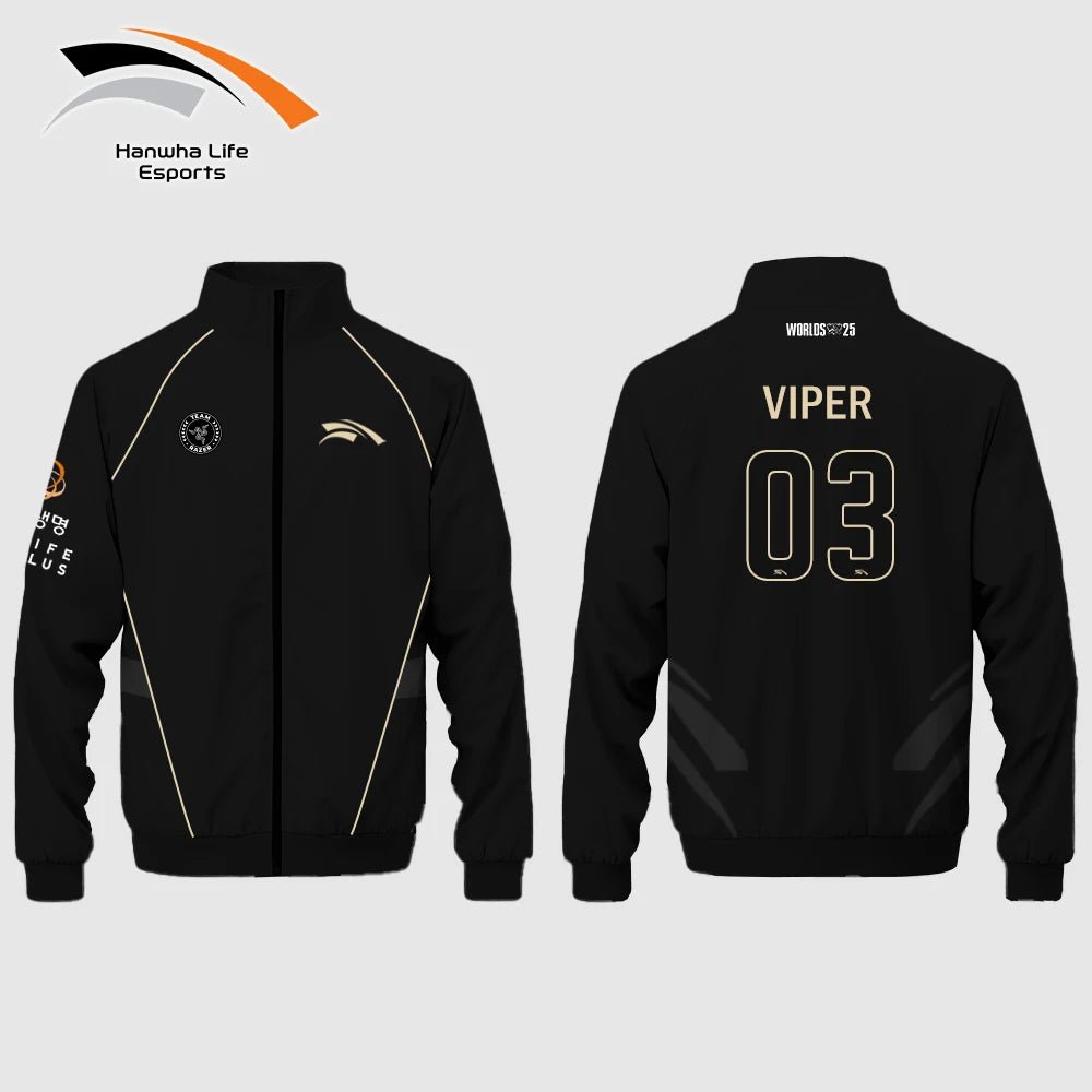 HLE Esports Team Jacket Uniform Custom 2025 World Championship Player Training Jersey Mens Autumn/winter Zip - up Collar Hoodie - lily supply