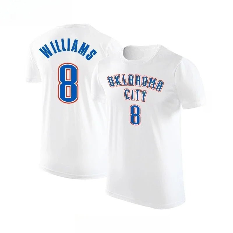 SGA, Williams & Holmgren Basketball Jersey – Casual Short Sleeve Fan Shirt - lily supply