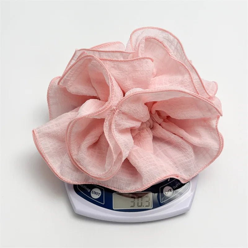 Korean Fashion Double Fold Scrunchie - High Elastic Ponytail Holder - lily supply