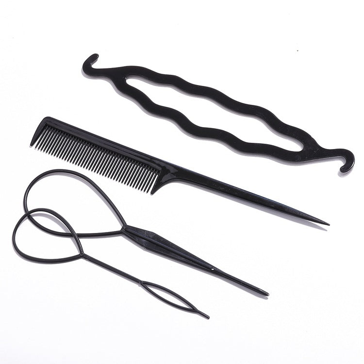 Hair Scrunchie Set - Ball Head Curler Pull Pin Braid Tool 2/4pcs - lily supply