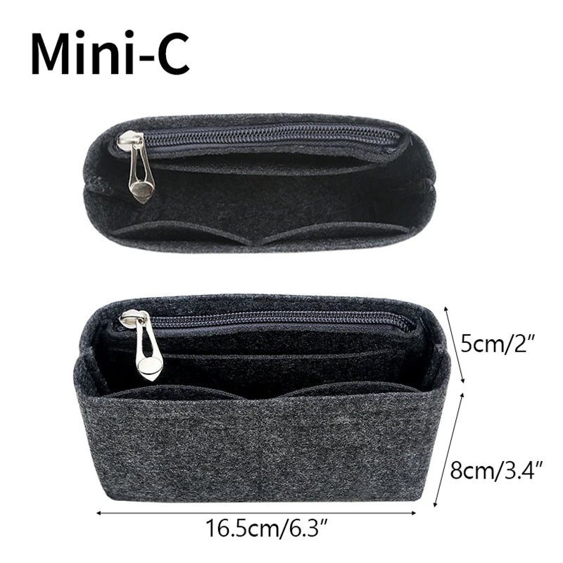 Bag Organiser for Longchamp - Multi - Pocket Inner Liner Insert for Mini Tote - lily supply