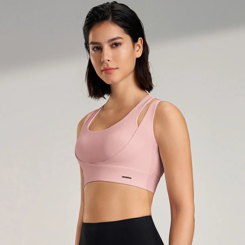 Sports Tops Women's Gym Sexy Underwear Sports Bra Tank Top Gathering Shockproof Women's Sports Underwear High Elasticity - lily supply