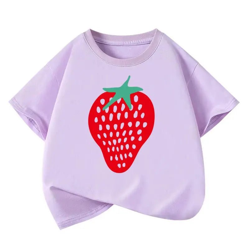 Girls T-shirts Short - sleeve Blouse for Kids 2025 Summer Teenager School Uniform Tees Cotton Children Outfits Toddler Outerwear - lily supply