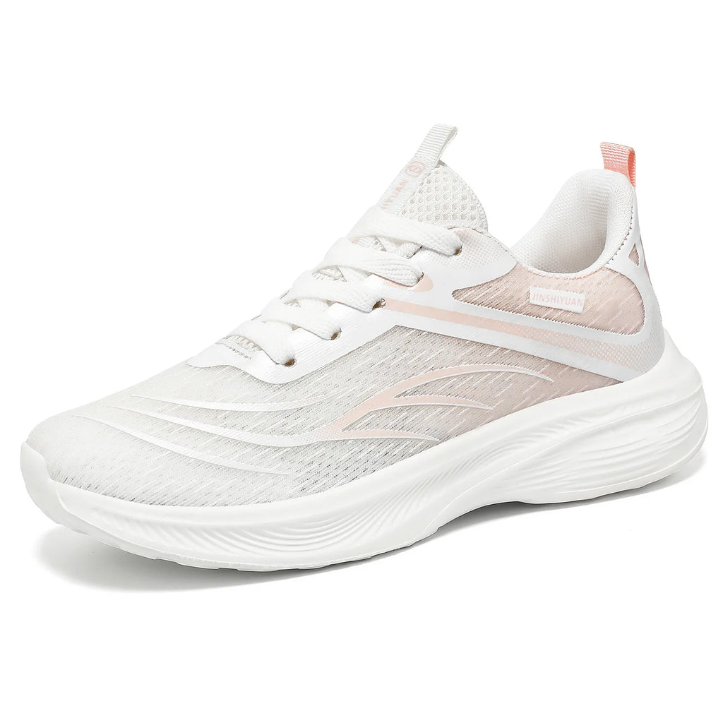 Sports shoes for women 2026 new breathable shoes, thick sole cushioning, student casual running shoes, women's casual shoes - lily supply