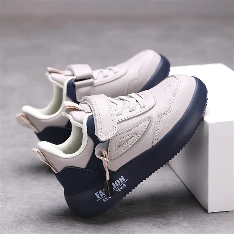 Tenis Sneakers Kids Spring/Autumn New Boys Girls Sports Shoes Casual Board Shoes Leather Soft Soled Children Small White Shoes - lily supply