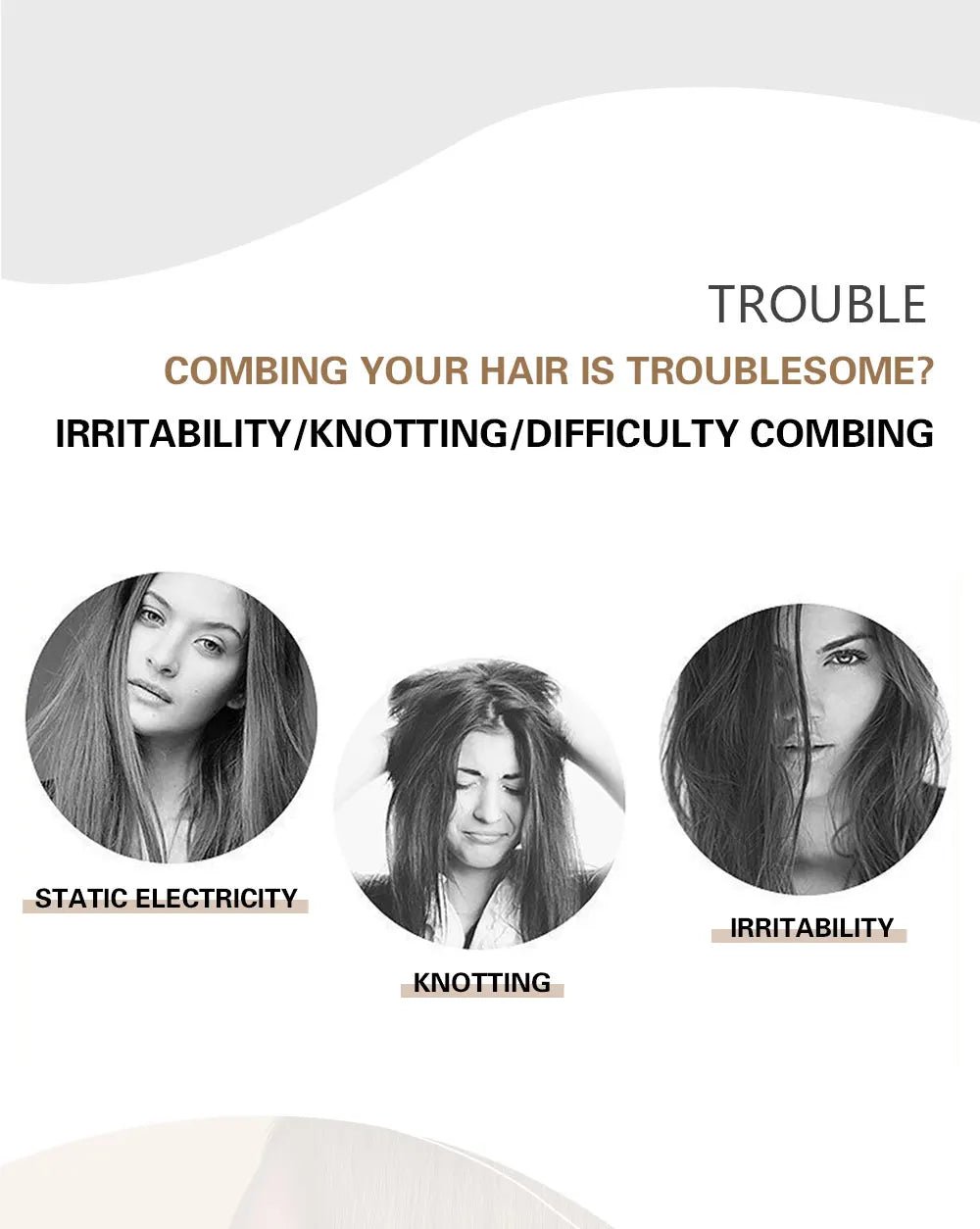 Anti - Static Salon Curling Styling Barber Comb - Wet Curly Hair Brush - lily supply