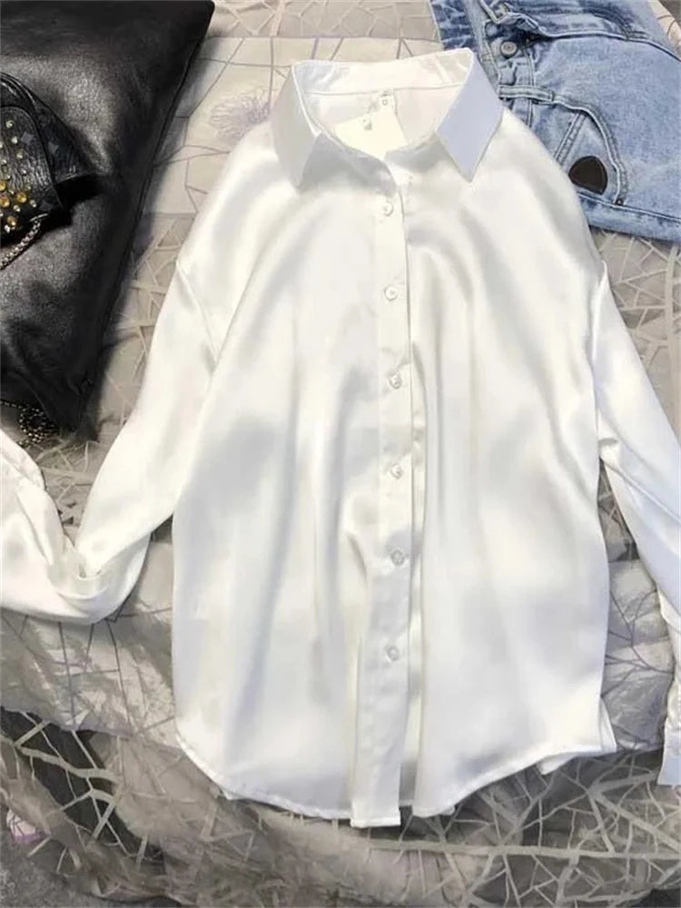 Women's Silk Acetate Office Blouse