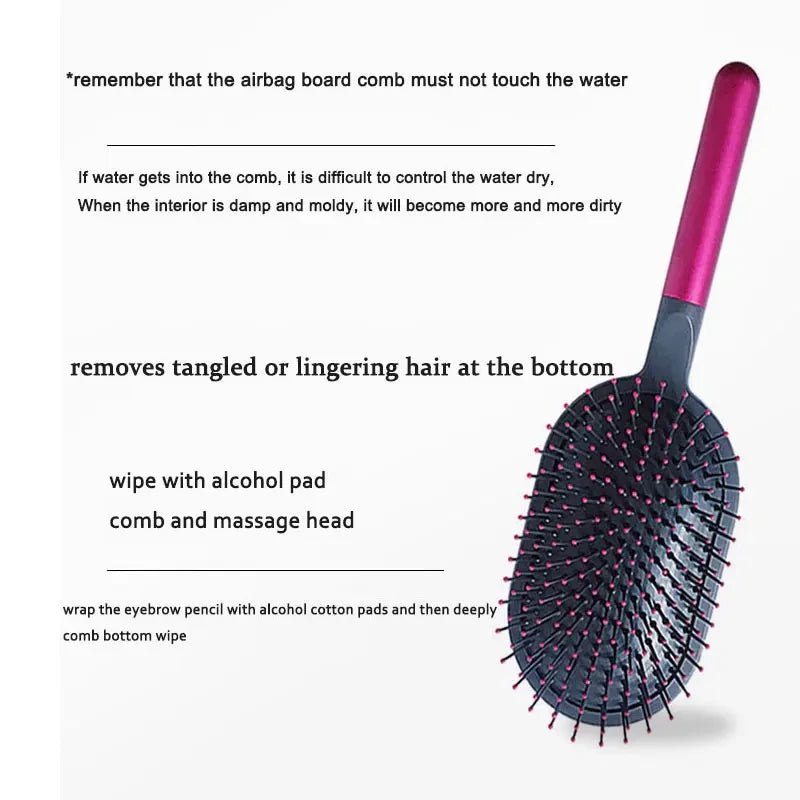 Airbag Scalp Massage Hairbrush - Wet Curly Detangle Salon Styling Comb - lily supply