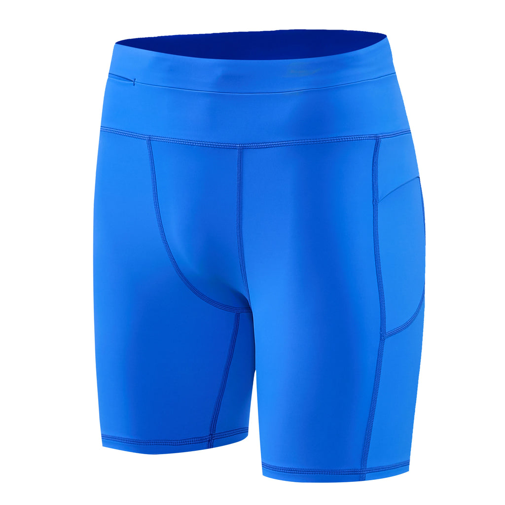 Men's Compression Running Shorts – 4 Pockets Waterproof Cycling Leggings