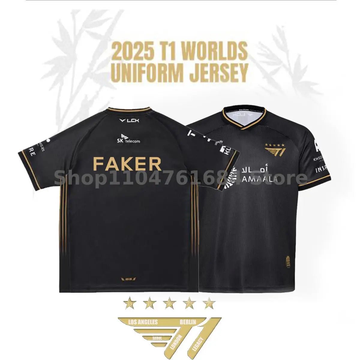 T1 Esports Team Jersey – 2025 League of Legends World Finals Uniform - lily supply