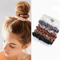 6pcs Satin Hair Scrunchies - Softer Than Silk for Women & Girls - lily supply