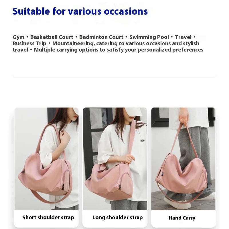 Women's Travel bag large capacity swimming fitness bag training bag style student class pack Gym Pack Travel fitness Handbags