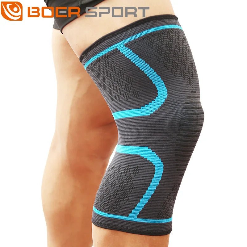 Knitted sports knee pads, running basketball, cycling fitness, anti slip, breathable nylon knee pads for men and women - lily supply